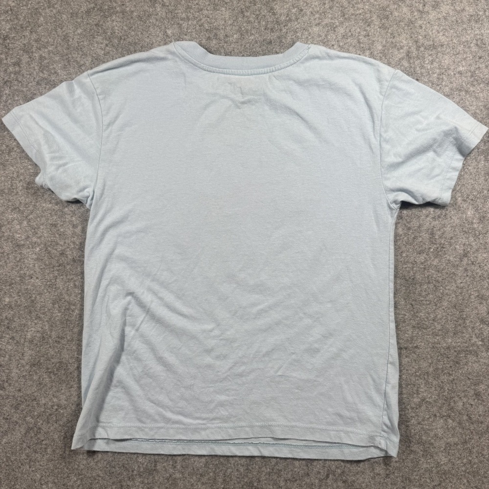 Dog Man Dav Pilkey Graphic T-Shirt Boys L 10/12 Light Blue Cotton Blend Tee